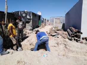 Setting the wall foundation
