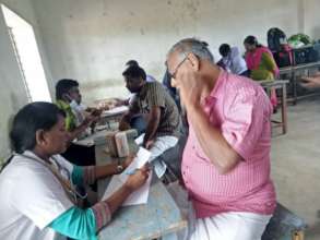 A group of Beneficiaries in health camp