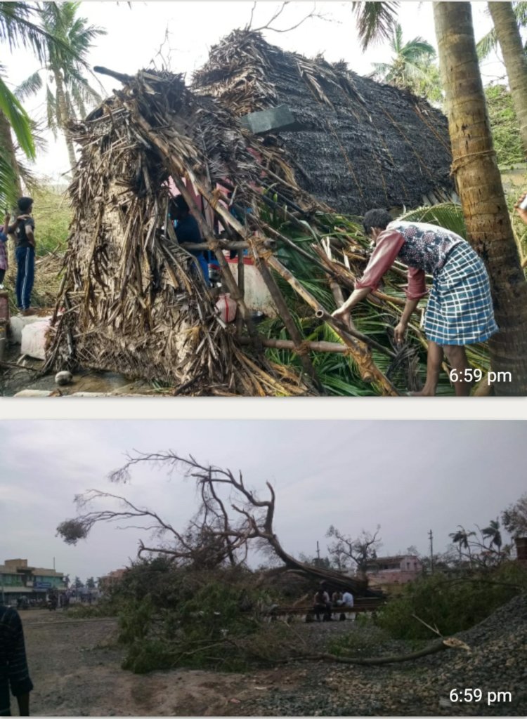 BLANKET AND TEMPORARY SHELTER FOR CYCLONE SURVIVOR