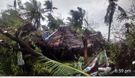 BLANKET AND TEMPORARY SHELTER FOR CYCLONE SURVIVOR