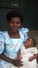 Joviet Babirye 26 with her 5 months old baby.