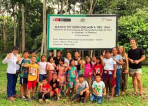 Children in a state medicinal forest