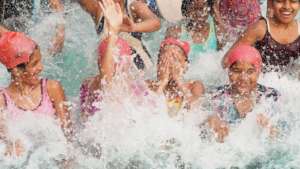 Swimming lessons for girls