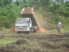 First Load of Bricks on Site