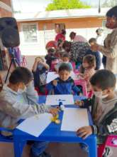 Activities with children in the community center