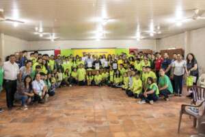 Boys and girls from different schools in Remansito