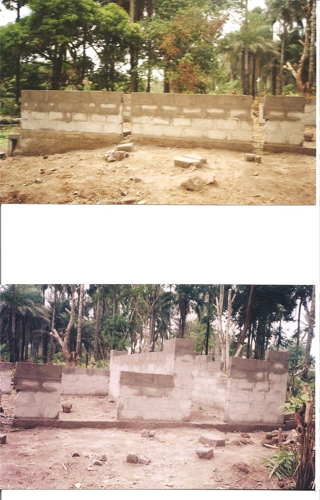 Construction of the 40ft x 20ft building