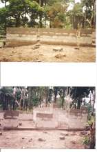 Construction of the 40ft x 20ft building