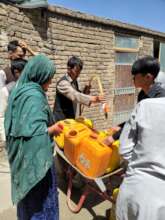 Water distributed to residents