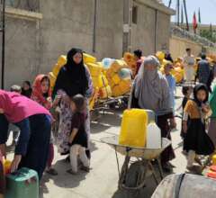 Water distributed to residents