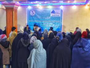 Humanitarian aid distribution in Kabul