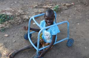 Josephine, showcasing her new equipment