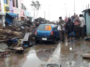 TOWN PANCHAYAT TOTALLY DAMAGED