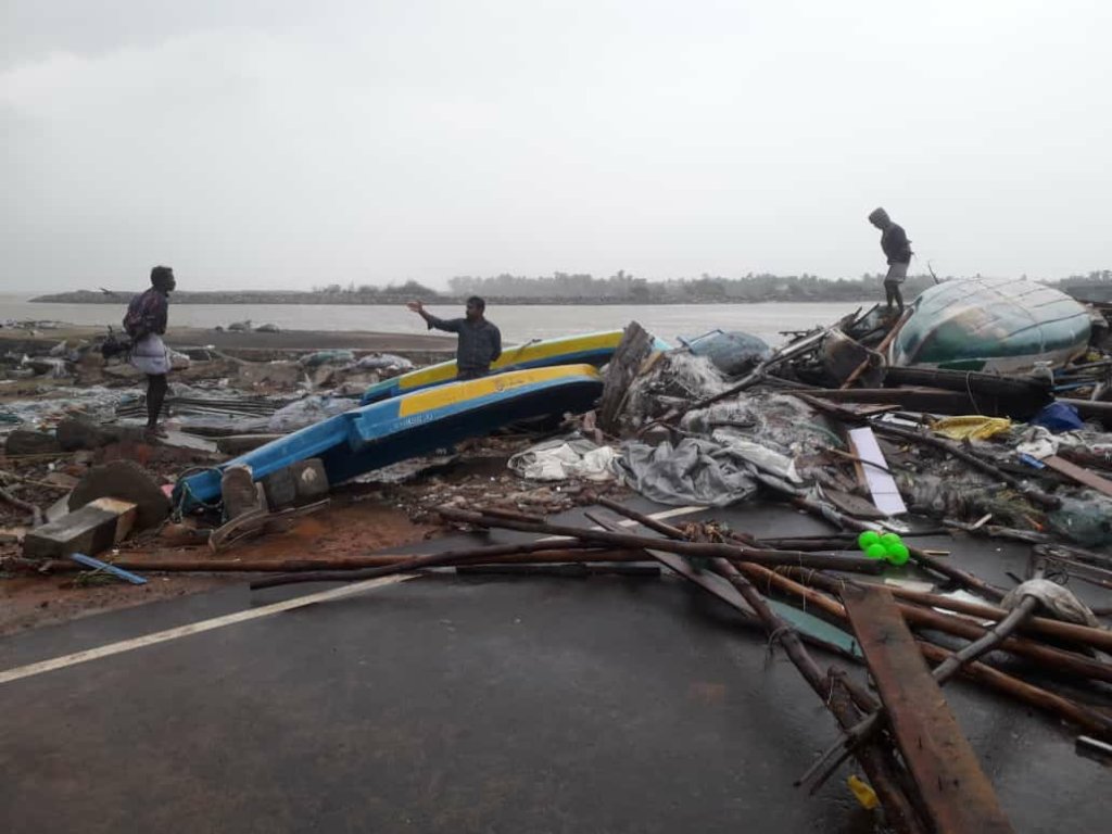 RELIEF AND REHABILITATION OF CYCLONE GAJA AT INDIA