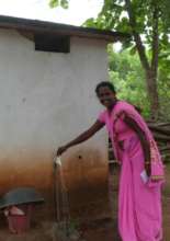 Ms. Tharangani opens their new tap line.