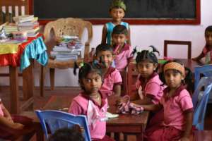 Inside the new classroom of Samadhi preschool.