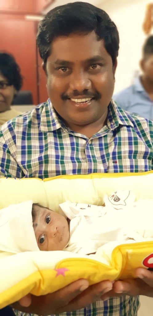 Sabari with our Founder