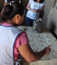 Totopos made from native corn
