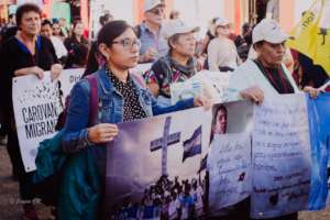Caravana de Madres. Foto: Jesusa Garcia Rodriguez