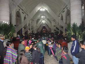 Semana Santa celebrations in Nahualá's church