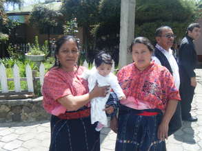 Nahaulá mothers enjoying the church's anniversary