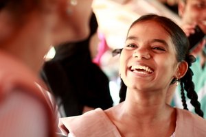 A girl at our Learning Exposure program