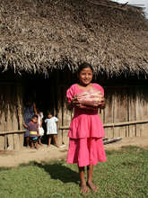 Girl Holding Squash