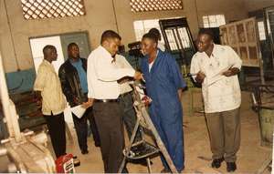 A vunerable girl trained in plumbing at Lugogo