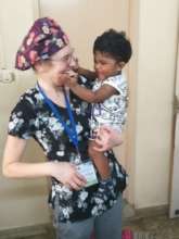 Alwin Playing with Volunteer