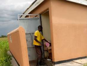 Ogaali at the office shifted to the pit latrine. U