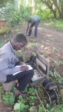 Geophysical survey experts at work