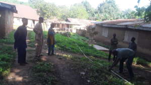 measuring to locate suitable point