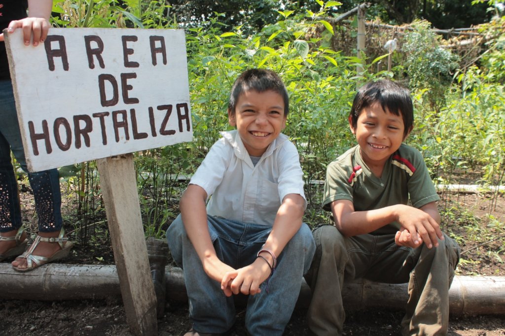 Teach Kids Nutrition Gardening in Rural Guatemala