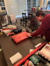 HALO Youth Wrapping Gifts