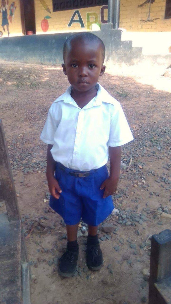 Future Liberian Leader, Moses, is Ready for School