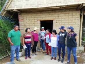 Visiting the reconstructed houses