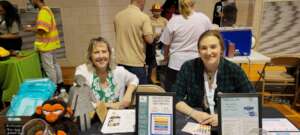 Staff at an elementary school career fair