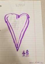 A student drawing