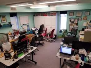 PEO office amidst renovations