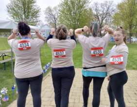 P&E Team (and Karlie) at the Geminus Pinwheel 5K
