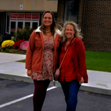 P&E Staff Shana and Jennifer at school