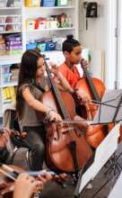 Students Learn Cello at ETM-LA's Summer Program