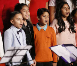 Jerry (left) sings at ETM-LA's 14th Gala