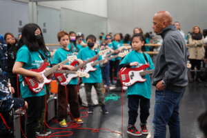 Guitar Students Rehearsing with Rickey Minor