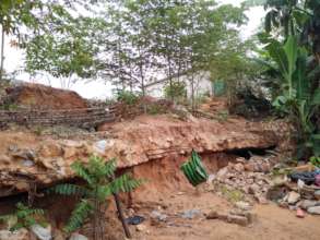 Damaged land
