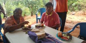 The first harvests of tilapia