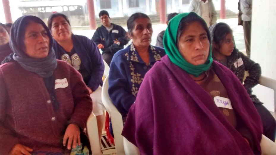 Indigenous women united for reconstruction.