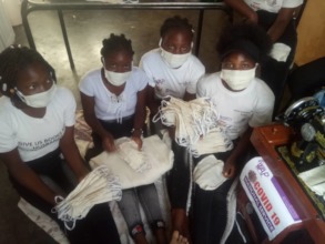 Civic duty: WAP girls make face masks in Harare