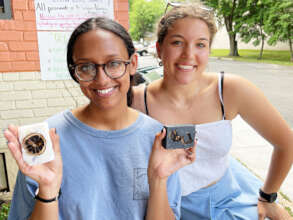 Nahier and Elena sell their soap in Arlington VA