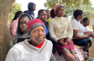 Girl club meeting in Epworth, Harare